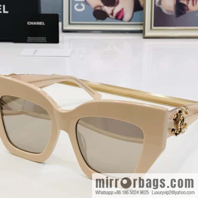 Chanel large frame unisex sunglasses