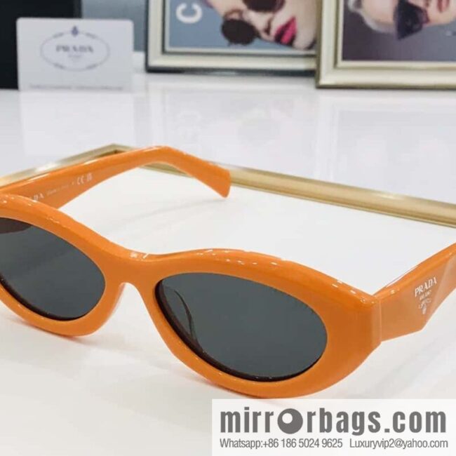 Prada oval frame women\'s sunglasses