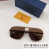 LV Louis Vuitton Square Unisex Sunglasses