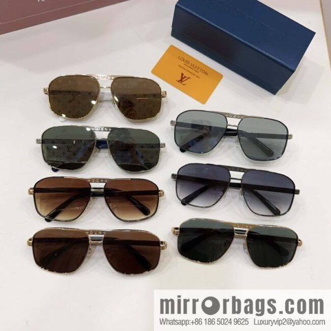 LV Louis Vuitton Square Unisex Sunglasses