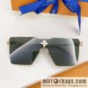 LV Louis Vuitton three-dimensional metal square sunglasses
