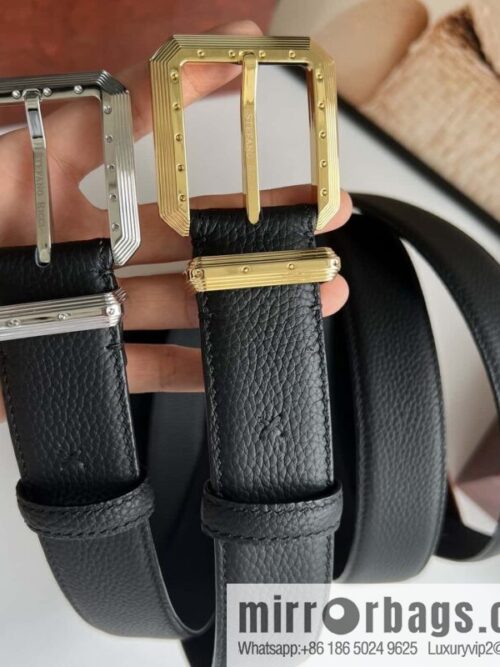 wsxc1693774925651_0-800x80022vfpots4bd31377_20250626024449.jpg Stefano Ricci Stephen, Stainless Steel Pin Buckle Double Sided First Layer Lychee Textured Cowhide Belt 3.6cm