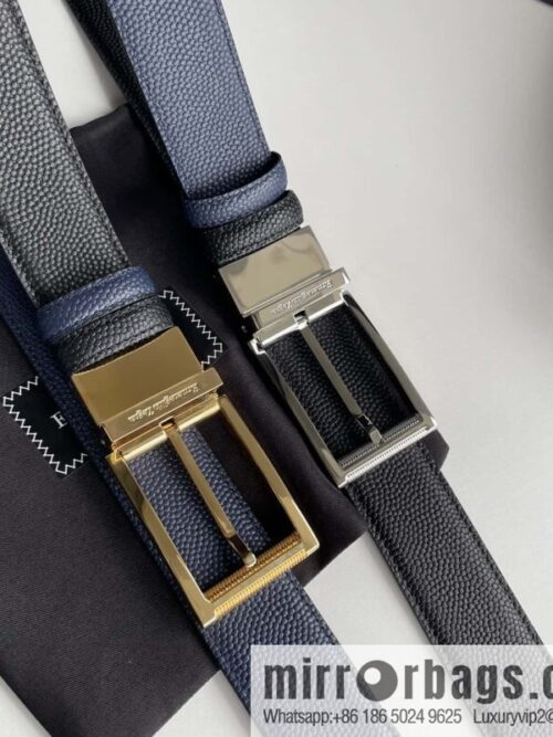 wsxc1693775281961_0-800x800kiaakql2iuf31358_20250626024418.jpg ZEGNA Zegna, metal rotating pin buckle, pearl-textured cowhide belt 3.5cm