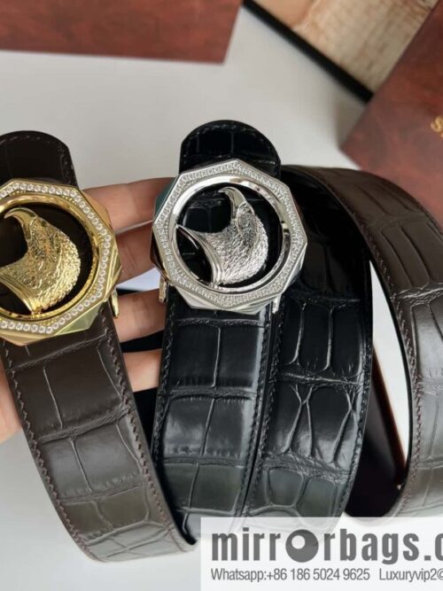 wsxc1693845348725_0-800x800bb52uqzgchk31180_20250626023946.jpg Stefano Ricci Stephen, Eagle Head with Diamond Buckle, Crocodile Leather Belt 3.8cm