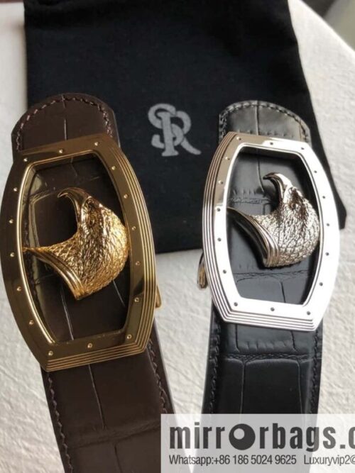 wsxc1694117907009_0-800x800meqsey1deyn30581_20250626022434.jpg Stefano Ricci Stephen, Stainless Steel Eagle Head Buckle 3.8cm Top Cowhide Fine Imitation Crocodile Leather Belt