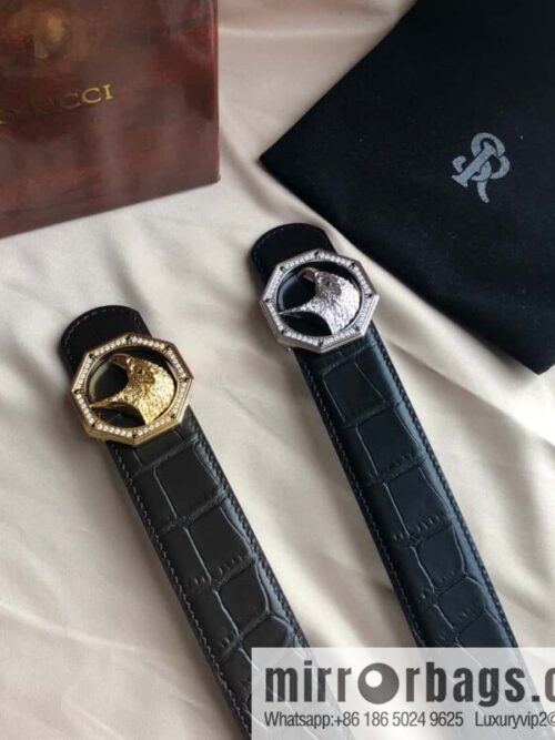 wsxc1694185331859_0-800x800f2ffzhw35ne30499_20250626022224.jpg Stefano Ricci Stephen, Stainless Steel Eagle Head with Diamond Buckle 3.8cm Alligator Belt