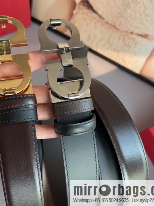 wsxc1694188970264_0-800x800j3klu5s51zm30368_20250626021903.jpg Ferragamo Ferragamo, stainless steel figure 8 metal clasp 3.5cm cowhide belt