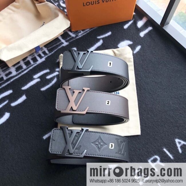 LV made in Spain embossed new presbyopia letter matte buckle belt M0032
