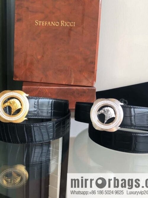 wsxc1694374572576_0-800x800rksuzzwodvj30222_20250626021523.jpg Stefano Ricci Stephen, Eagle Head with Diamond Buckle Inner Buckle 3.5cm Alligator Belt