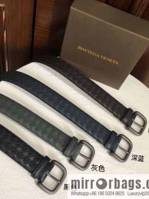 wsxc1694374855989_1-800x8003vzfcapc2bi30203_20250626021452.jpg Bottega Veneta Butterfly Home, top layer cowhide woven 3.8cm classic color pin buckle belt