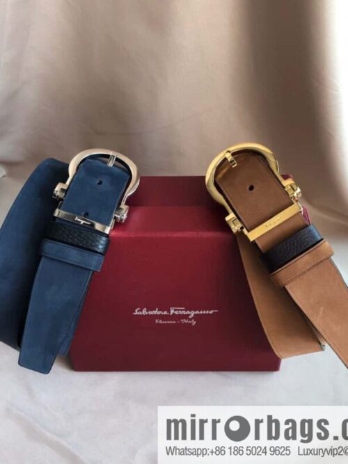 wsxc1694376461882_0-800x800u2mn0miydzz30131_20250626021306.jpg Ferragamo Ferragamo 3.5cm imported suede color-changing leather with the first layer of swinging cowhide pin buckle belt