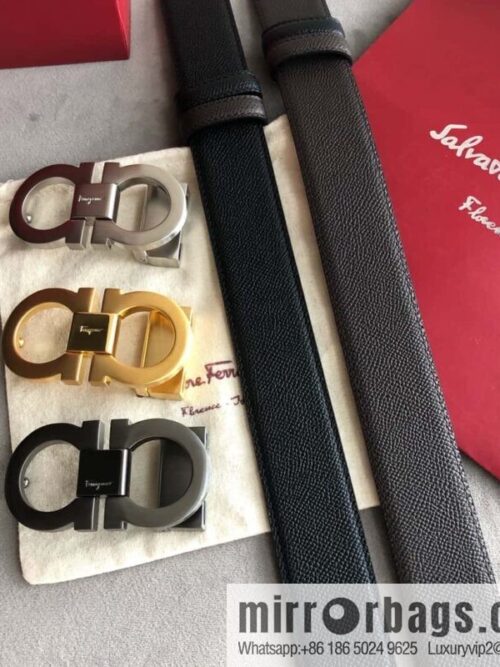 wsxc1694528880230_1-800x800cbh3s3ilcvn20364_20250625210424.jpg Ferragamo Ferragamo, Men\'s 3.5cm Classic Metal Clip Buckle Cowhide Cross Belt