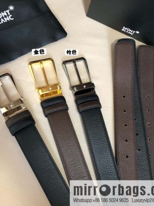 wsxc1695231868468_0-800x8004d3sy2hxd3p18920_20250625202722.jpg MONTBLANC Montblanc, pin metal buckle, first layer cowhide lychee pattern belt 3.5cm