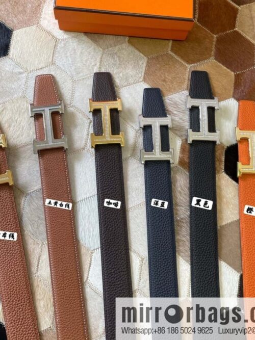 wsxc1697467800930_0-800x800qrgkcwnklqu5541_20250625121543.jpg HERMES, stainless steel H single row drill, original leather lychee belt 3.8cm