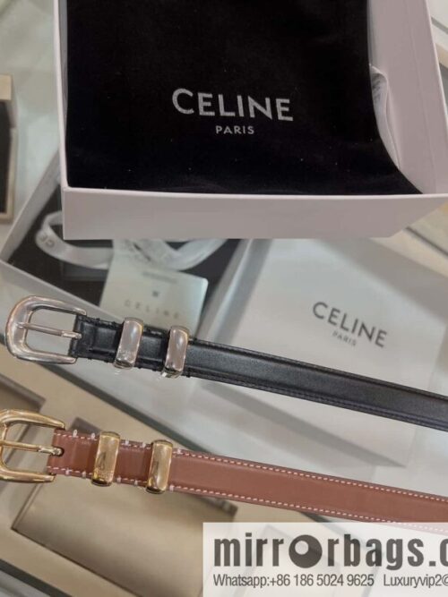 wsxc1700063624643_1-800x800bpm2k2i10fb4407_20250625114120.jpg CELINE Celine, Vintage Metal Hardware 1.8cm First Layer Cowhide Belt