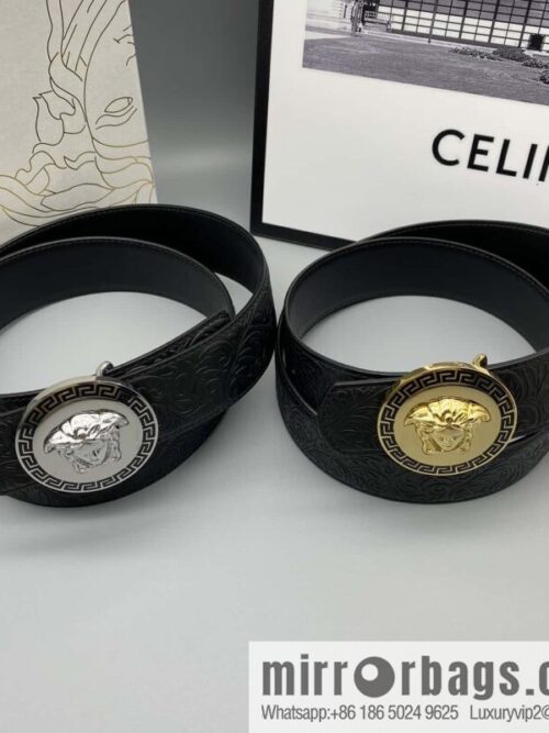 wsxc1700578401113_0-800x800hjbs5siyvjz4309_20250625113834.jpg VERSACE Versace, Men\'s Black Cowhide Medusa Logo Belt 3.8CM