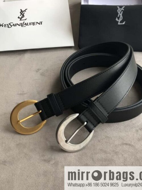 wsxc1704382997627_1-800x800cvrndolfrza3817_20250625112356.jpg Saint Laurent, black women\'s vintage pin buckle belt 3.0cm