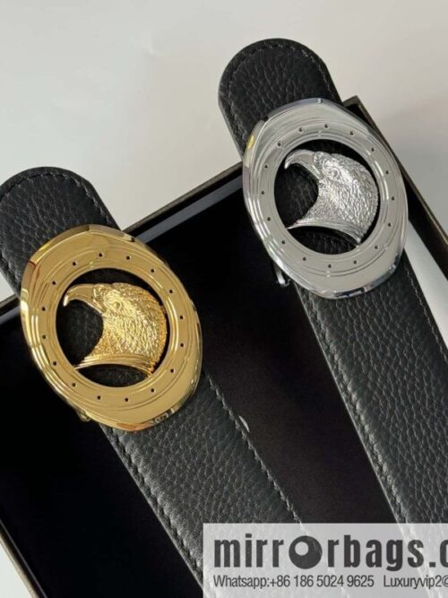 wsxc1705688537286_0-800x800ske3rpcdm4c3664_20250625111913.jpg Stefano Ricci Stephen, Stainless Steel Eagle Head Buckle 3.8cm Double Sided Top Cowhide Litchi Pattern Belt