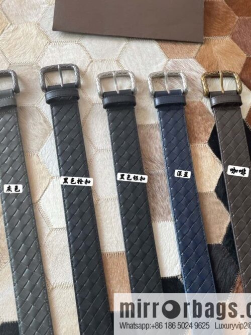 wsxc1711628142047_0-800x800pm04juw2xwl2845_20250625105443.jpg Bottega Veneta Butterfly Home, Men\'s Hand-woven Cowhide Pattern Engraved Pin Buckle Belt 3.5cm