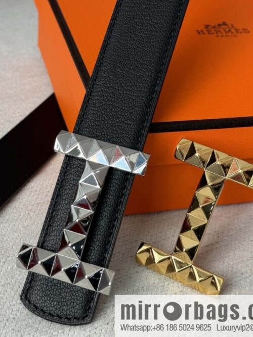 wsxc1715613756213_0-800x800xaxkyoimmpg2284_20250625103847.jpg Hermes, double-sided first layer sheep texture stainless steel diamond pattern button head belt 3.5CM
