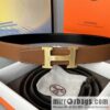 Hermes Togo Leather Double Sided Leather Belt 38mm