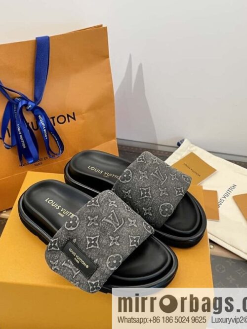 wsxc1718726140206_0-800x800mhonncmqvif4034_20250625030918.jpg LV Donkey Bottega Venetarand Denim Velcro Platform Slippers
