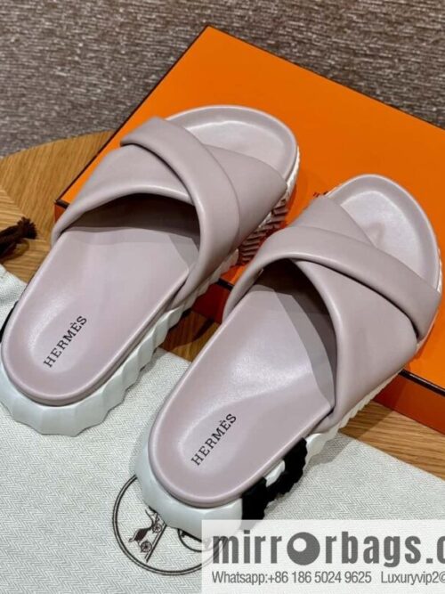 wsxc1718902834001_0-800x800eukryhtafkf79747_20250630195814.jpg Hermès 086/Infra/Sports slippers, lambskin/lambskin ceramic powder/94/Terre Cuite