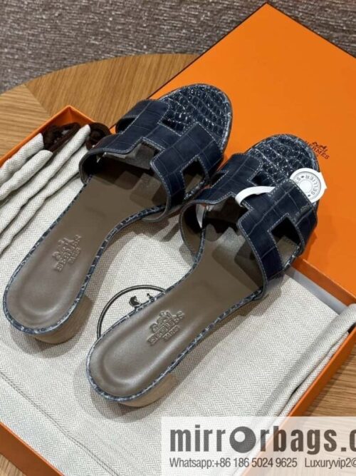 wsxc1719409438982_0-800x800tsaz4hhxz4z61621_20250630020501.jpg HERMES 185 Oasis High Heel Sandals alligator/Alligator 🐊 Storm Blue/Y7/Blue Orage