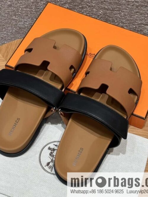 wsxc1720285833250_0-800x800zkg3flo2c1q50266_20250630002048.jpg HERMES 180 CHYPRE SANDAL uncle shoes, lambskin/Natural lambskin lininh/Naturel/black/89/Black