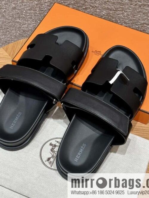 wsxc1720286000293_0-800x800sqmk5qzoscd50215_20250630002024.jpg HERMES 180 CHYPRE SANDAL uncle shoes, lambskin/Natural lambskin lininh black/89/Black