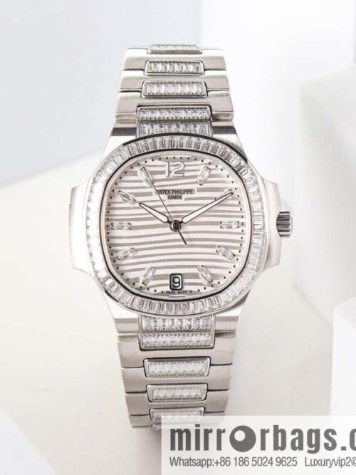 wsxc1720451287294_0-800x80031c1xwdo1jy8348_20250625035342.jpg The new model has arrived, Patek Philippe 7014 Ladies Nautilus Platinum T Square Brick Limited Edition Winding Mechanical Movement Watch