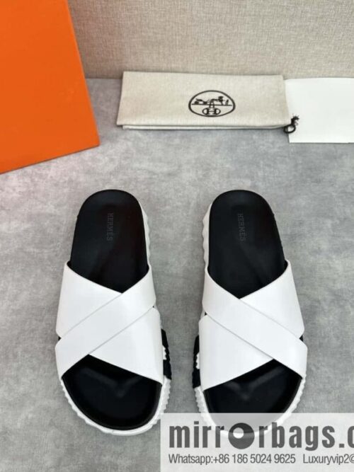 wsxc1720693955093_0-800x8003u4k1141xht28731_20250626013422.jpg 💋💍 H new cross slippers Hermès * Hermès-Shi, the latest classic men\'s Electric slippers