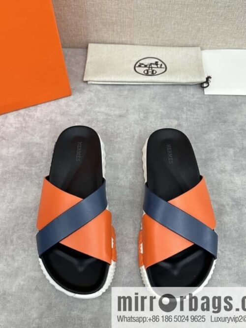 wsxc1720693960346_0-800x800t2jnukraalb28683_20250626013305.jpg 💋💍 H new cross slippers Hermès * Hermès-Shi, the latest classic men\'s Electric slippers
