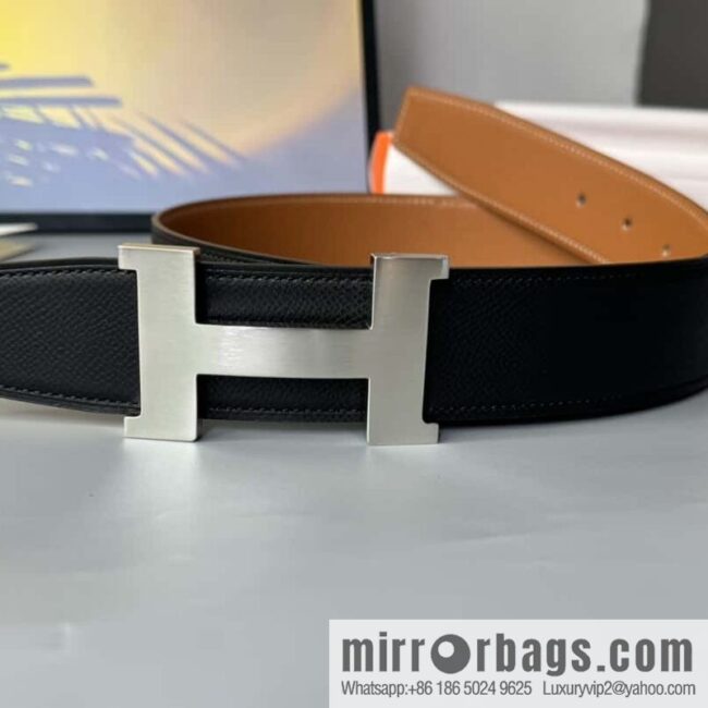 HERMES Double-sided imported palm texture 38mm belt