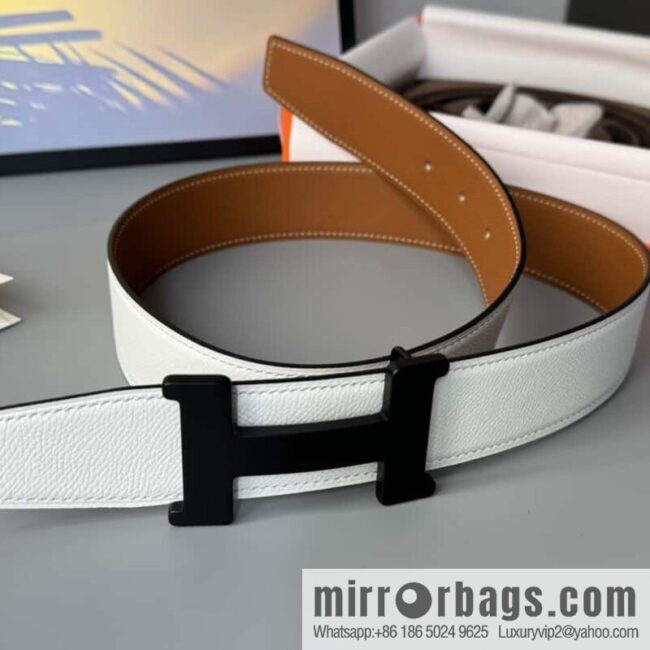 HERMES Double-sided imported palm texture 38mm belt