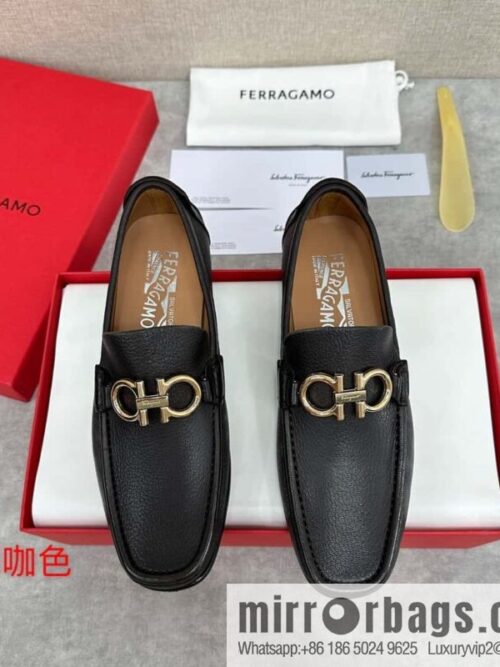 wsxc1722087640698_0-800x800e0tzreyvh5011601_20250625042229.jpg 💋💍SF Home, Fira~ Gemu FERRAGAM * Early Spring New Loafers Leather Shoes Gancini Buckle Moccasin Shoes