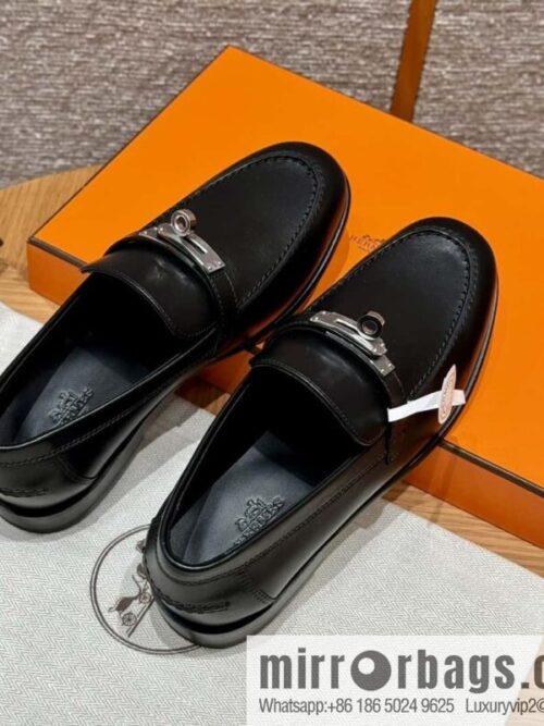 wsxc1725289219312_0-800x800uwvr0tppaot10947_20250625041611.jpg HERMES 227Destin loafers, black/ck89/Black calfskin/calfskin