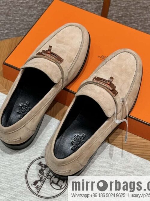 wsxc1725289443009_0-800x800b005oh5duug10901_20250625041548.jpg HERMES 227Destin loafers Clay beige/clay beige, suede/Chamois leather