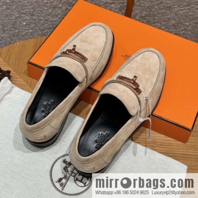 wsxc1725289443009_0-800x800b005oh5duug10901_20250625041548.jpg HERMES 227Destin loafers Clay beige/clay beige, suede/Chamois leather