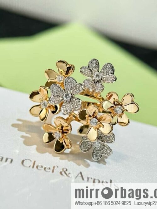 wsxc1725628652505_0-800x800t5grzbhlkhq62363_20250630021239.jpg ❗️New ❗️ ☀️ Original ☀️ Van Cleef & Arpels Frivole Ring 8 Clover Ring ☀️