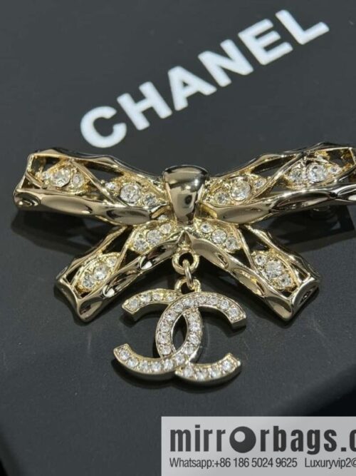 wsxc1727100621790_3-800x800s5s4uluixzm52673_20250630004510.jpg ❗️New ❗️☀️ New ☑️ Chanel Double C Bow Brooch ☀️