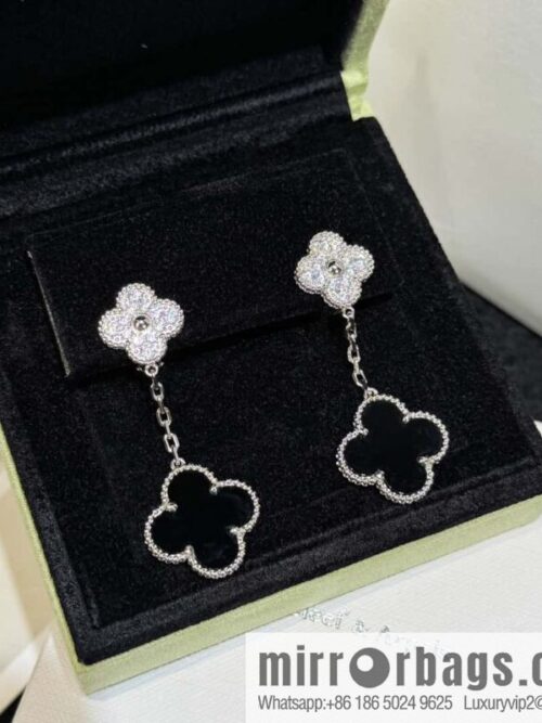 wsxc1728463056692_2-800x8003fphqt2goql41021_20250629225959.jpg ❗️CNC Version ❗️ ☀️ Van Cleef & Arpels Black Agate Clover Earrings Earrings ☀