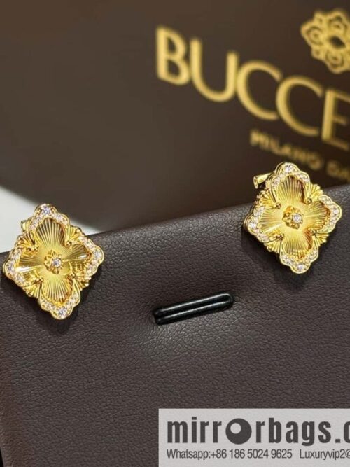 wsxc1729582969212_0-800x800a5or0swr4aa40321_20250626060515.jpg ❗️New ❗️ ☀ original order, Buccellati retro court style laser four-leaf clover earrings earrings earshot ☀️