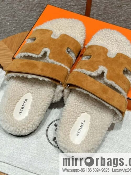 wsxc1730126868242_0-800x800pyo2h4jd0cg10393_20250625041145.jpg HERMES 180 Chypre men\'s lamb wool, milk tea color/chai wool/woolskin