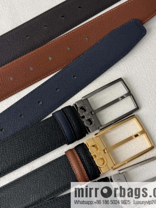 wsxc1734633567932_0-800x800wgpr55p4no32226_20250625025304.jpg Ferragamo double-sided double-use imported cowhide cross texture, new logo pin-type metal buckle belt 3.5cm