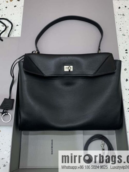 wsxc1741016810732_0-800x800vptoh4eypzg77764_20250630190352.jpg [Medium black silver buckle 】 𝐁𝐀𝐋𝐄𝐍𝐂𝐈𝐀𝐆𝐀 𝐑𝐎𝐃𝐄𝐎 𝐁𝐀𝐆 series handbag model number: 78972