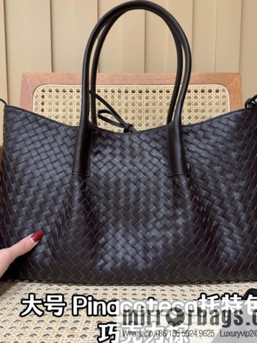 wsxc1741962697484_0-800x8003zxncyf4kef76643_20250630182918.jpg BV Large Pinacoteca Tote Bag 817166 Chocolate Brown