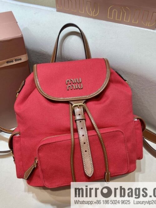 wsxc1743005994017_0-800x800x5rofkwcdwh67553_20250630130103.jpg MIUMIU 💕 new backpack 💕 5BZ042 💕💕 red