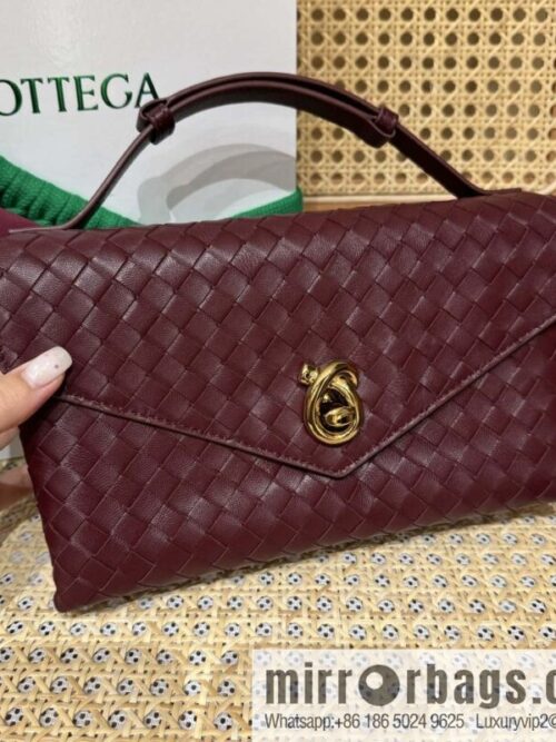 wsxc1743611518028_0-800x800k4ukevn25et58154_20250630013044.jpg BV Knot Lock Messenger Bag 817191 Barolo Burgundy