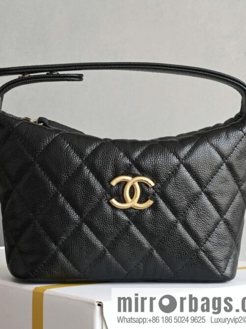 wsxc1743613790019_0-scaled-800x8005paeuyby35b57916_20250630012820.jpg CHANEL brushed big gold buckle portable lunch box bag AP4484 black